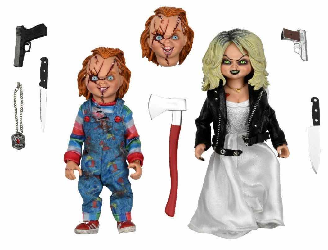 Pack 2 figuras Bride Of Chucky & Tiffany 20 cm