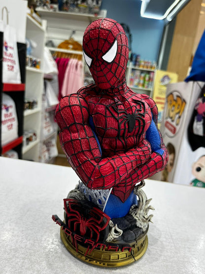 Busto Spiderman resina escala 1/4 creación 3D