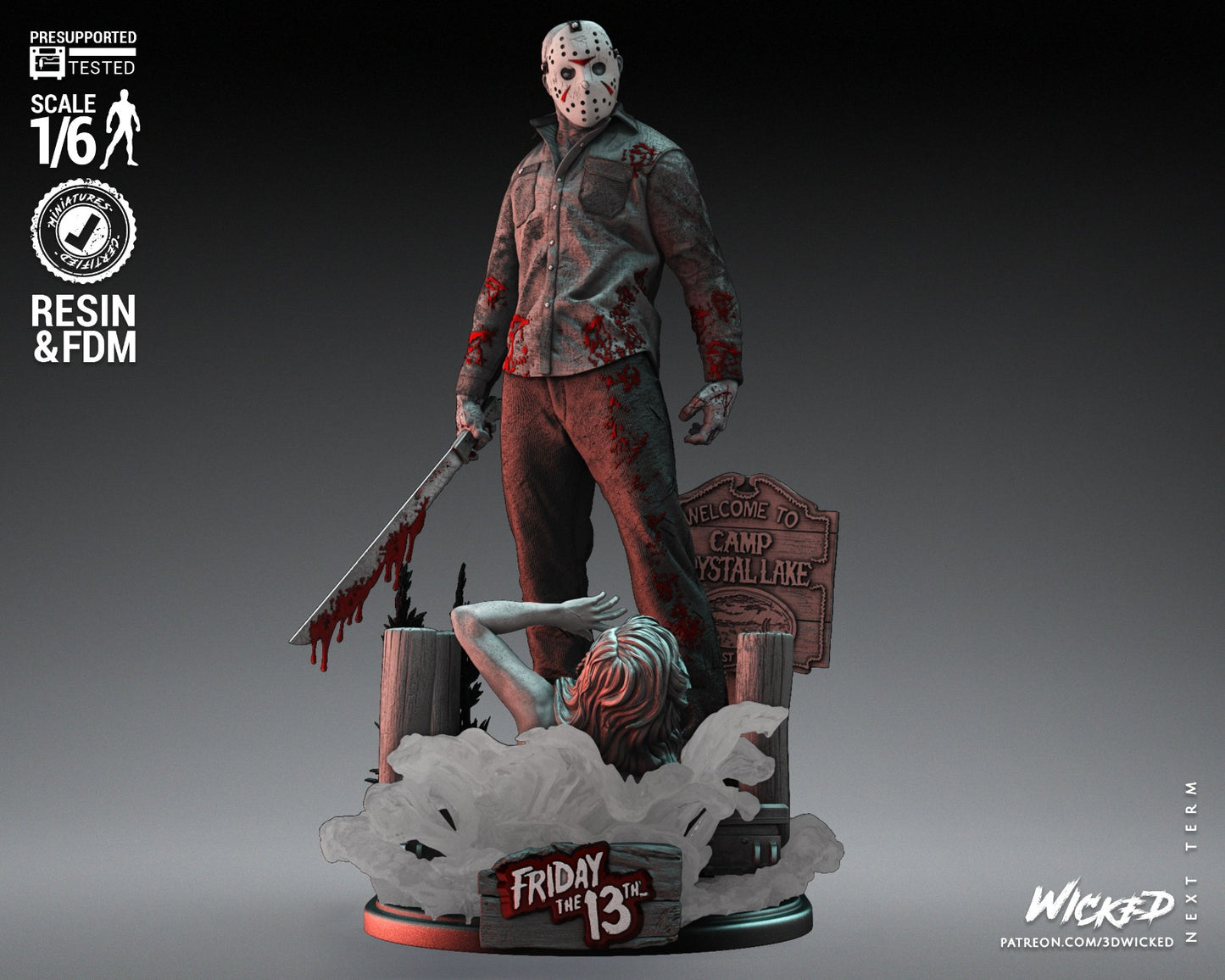 Figura Jason escala 1/6 resina