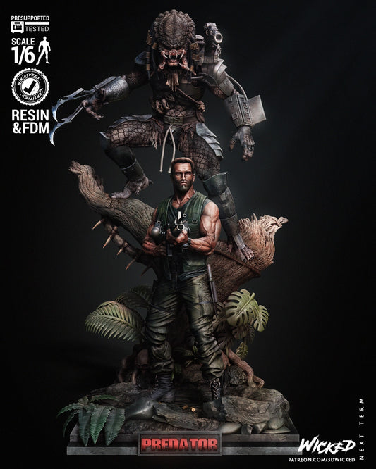 Figura Predator escala 1/6 en resina