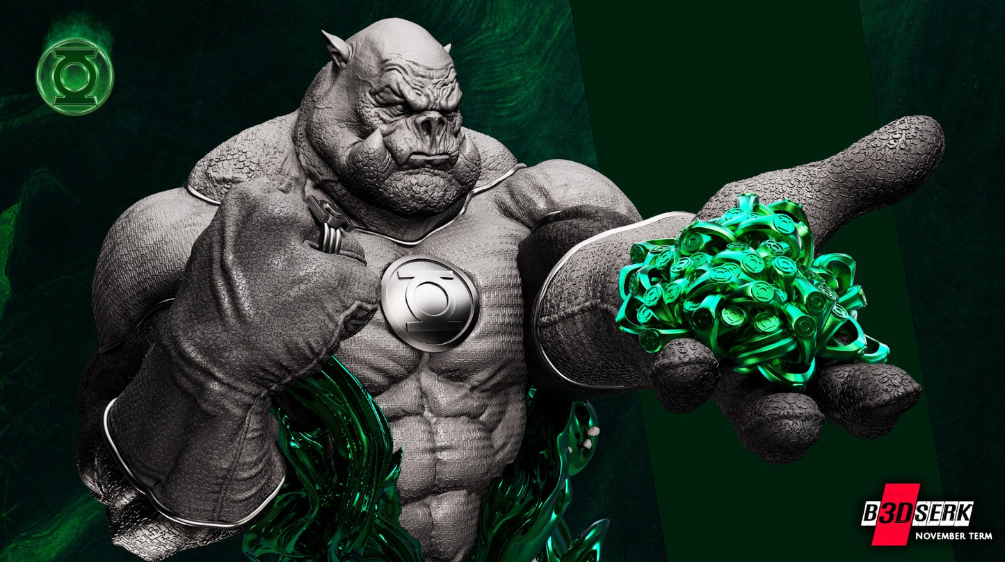 Busto Kilowog Green Lantern escala 1/4 en resina