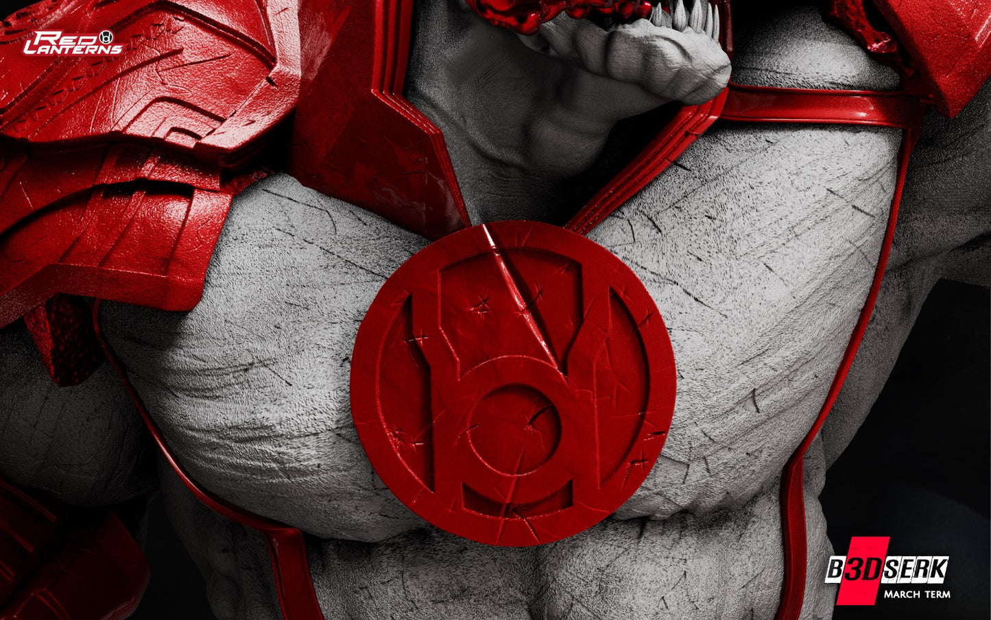 Figura Atrocitus Red Lanterns escala 1/6 En resina