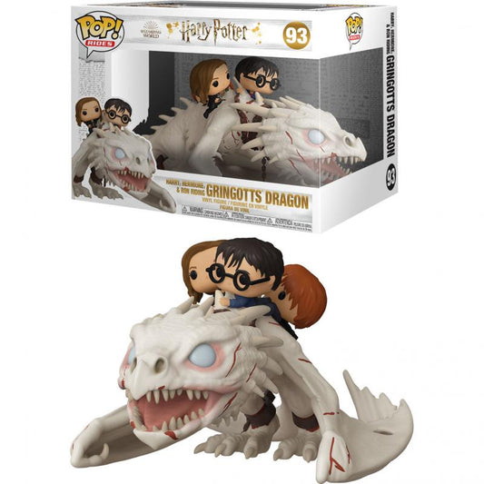 Funko Pop! Harry Potter Ron & Hermione montados en Dragón