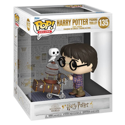 Funko Pop! Harry Potter Empujando el carro con Hedwig