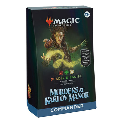 Juego de cartas Magic The Gatering Mazos Commander Murders AT Karlov Manor 4 mazos Inglés