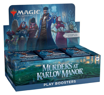 Caja de sobres Magic The Gathering Play Booster Murders At Karlov Manor ingles