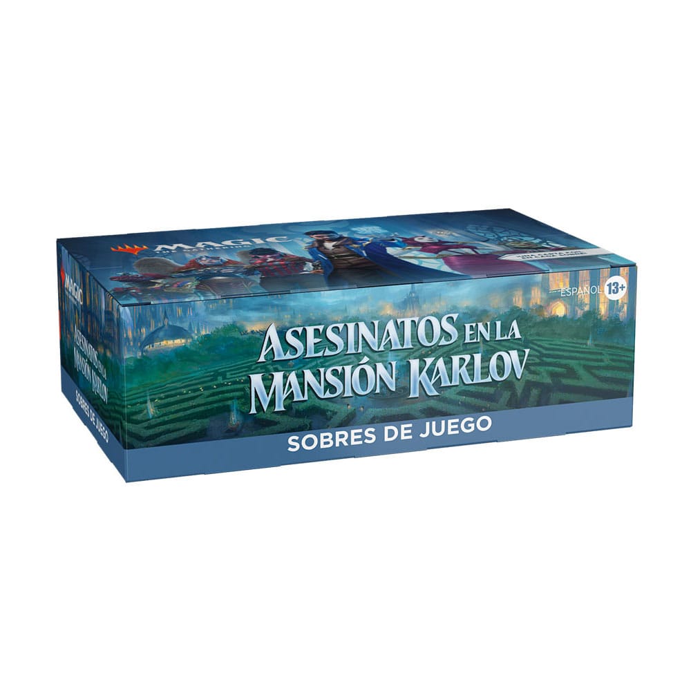 Caja de sobres Magic The Gathering Sobres de juego Asesinatos en la Mansion Karlov Español