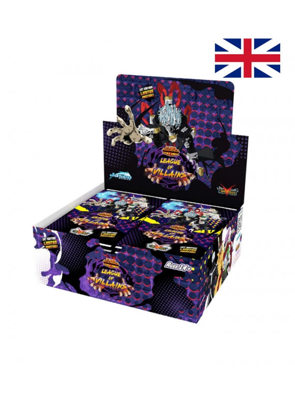 Booster Box Display Series 4 (24 Packs) League Of Villains First Edition Inglés - Cartas My Hero Academia