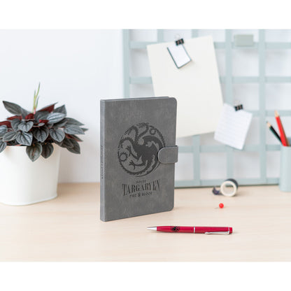 Cuaderno Premium A5 con boligrafo Juego de Tronos Casa Targaryen