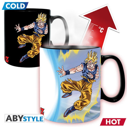 Dragon Ball Taza con cambio de calor - 460 ml - DBZ/ GokuVSBuu-cartón