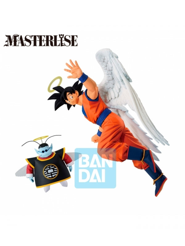 Figura  Son Goku y Kaio To The Future  Masterlise Dueling Dragon Ball 22 cm 11 cm