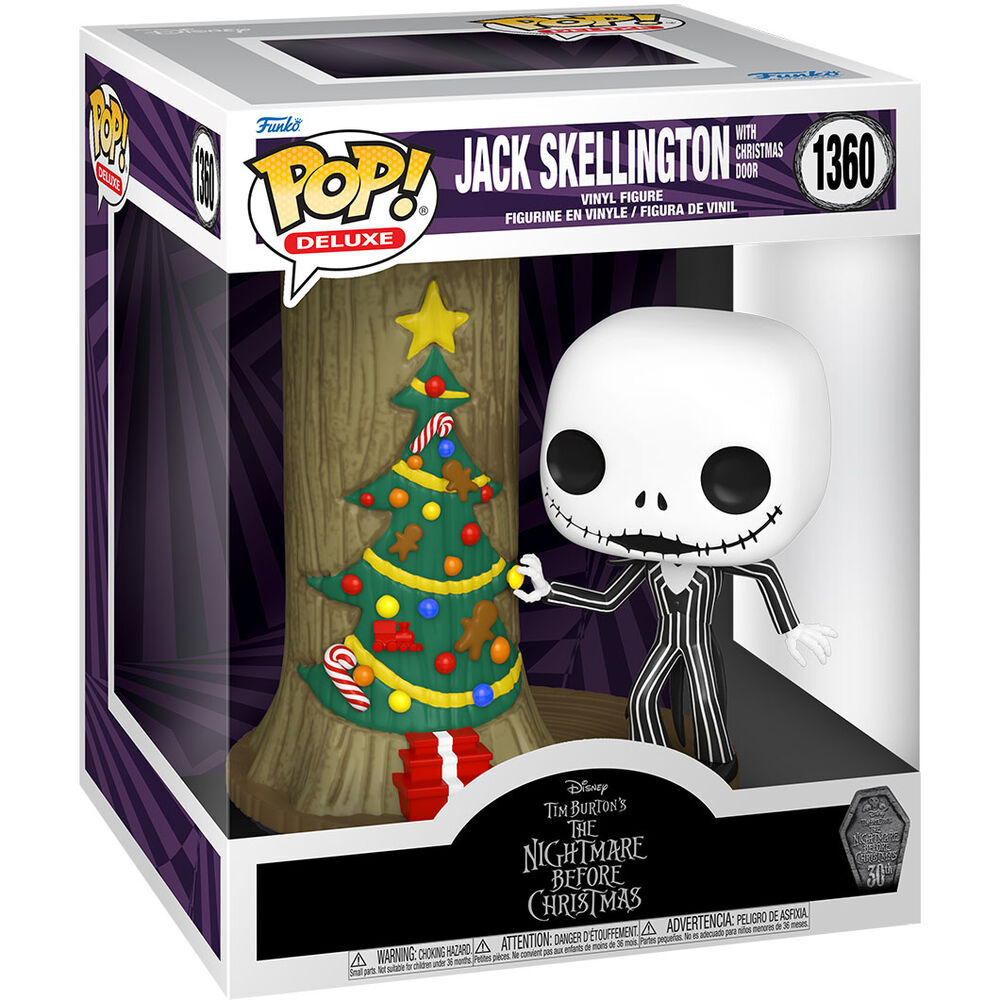 Funko Pop ! Disney Deluxe Pesadilla Antes de Navidad 30th Anniversary Jack Skellington With Christmas Door