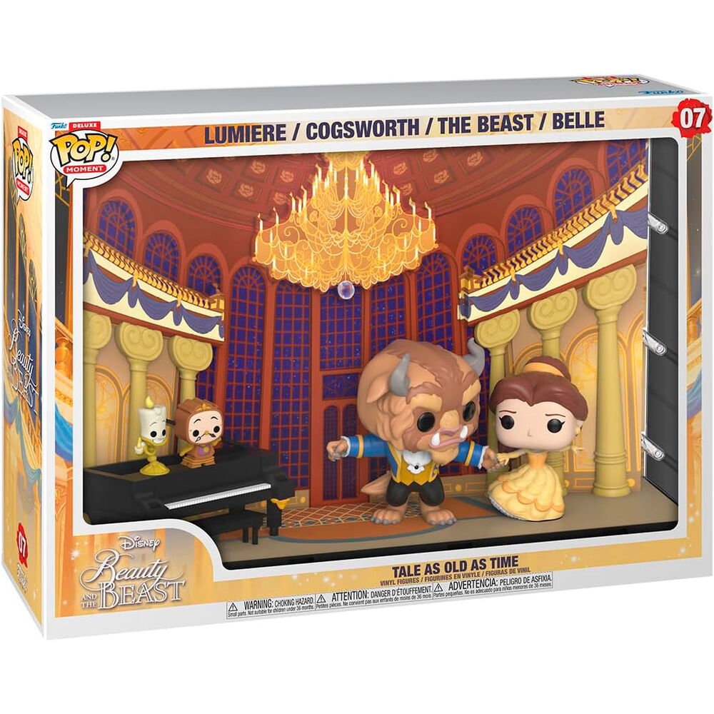 Funko Pop ! Moment Deluxe Disney La Bella y La Bestia Tale as Old as Time