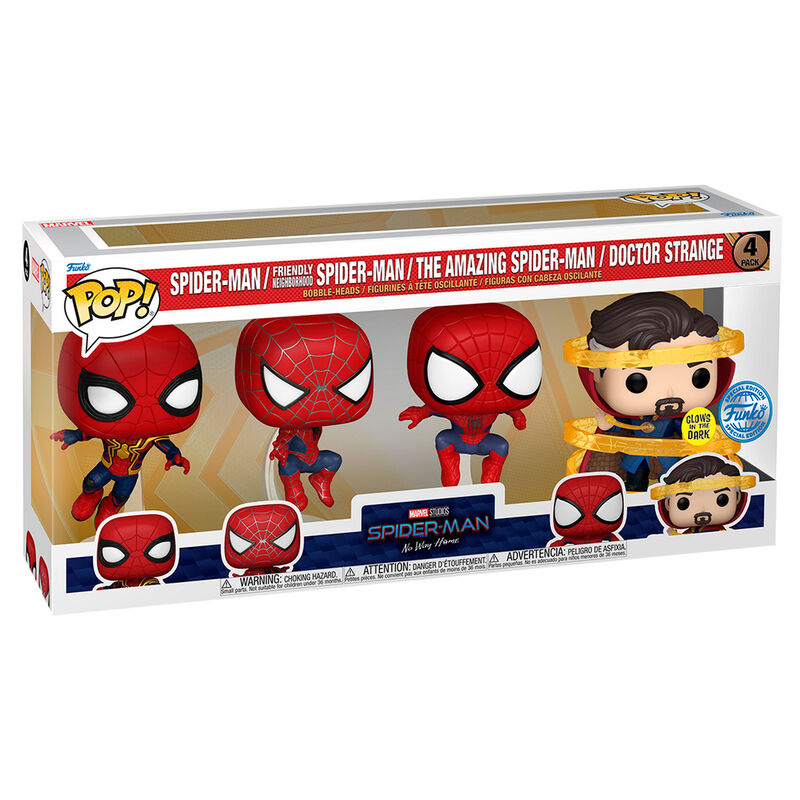 Blister 4 Funko Pop ! Marvel Spiderman No Way Home Exclusive