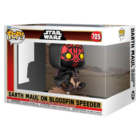 Funko Pop ! Rides Deluxe Star Wars Darth Maul On Bloodfin Speeder