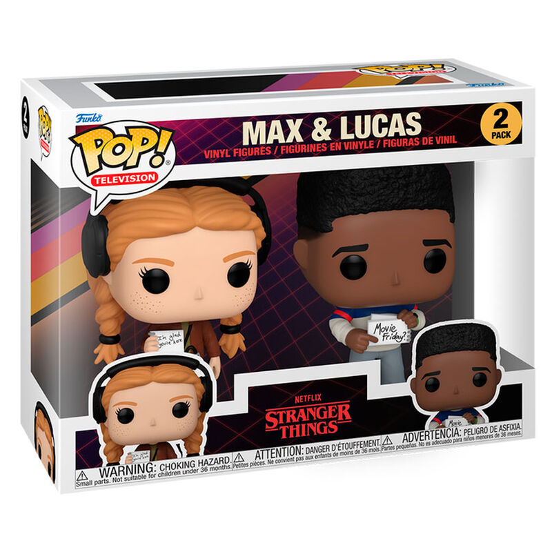 Blister 2 Funko Pop Stranger Things Max y Lucas