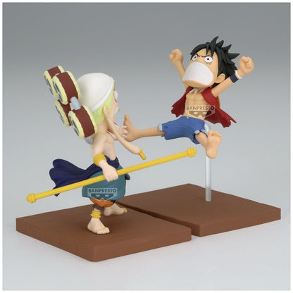 Figura Monkey D Luffy y Enel World Collectable One Piece 7cm