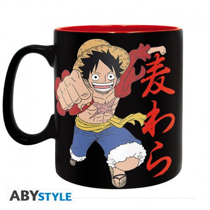 One Piece Taza - 460 ml - Luffy y Skull - Caja de cartón