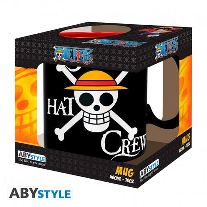 One Piece Taza - 460 ml - Luffy y Skull - Caja de cartón