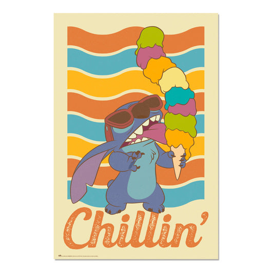 Poster Disney Stitch Chillin