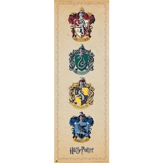 Poster Puerta Harry Potter Escudos