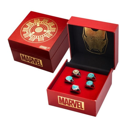 Set anillos Ajustables Marvel Iron Man ARC Reactors