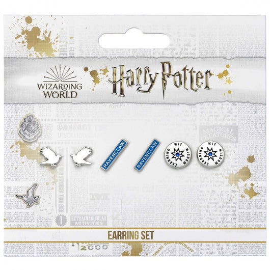 Set pendientes Harry Potter Ravenclaw simbolos