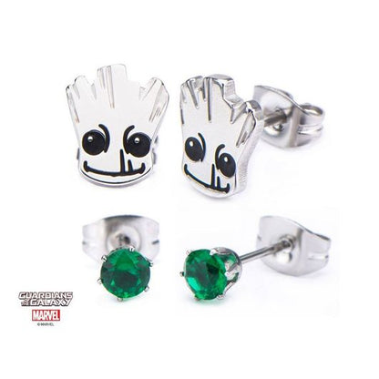 Set de pendientes Marvel Guardianes de la Galaxia Groot Cara