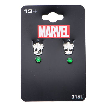 Set de pendientes Marvel Guardianes de la Galaxia Groot Cara