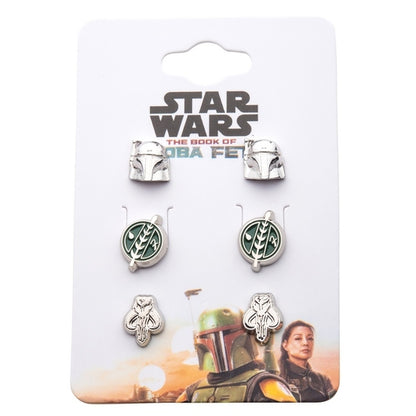 Set Pendientes Star Wars El Libro de Boba Fett Simbolos