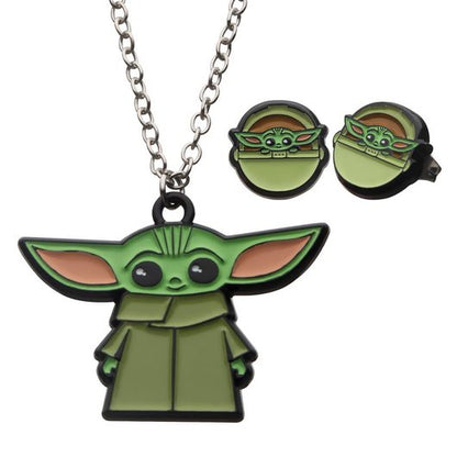 Set pendientes y colgante Star Wars The Mandalorian The Child Grogu