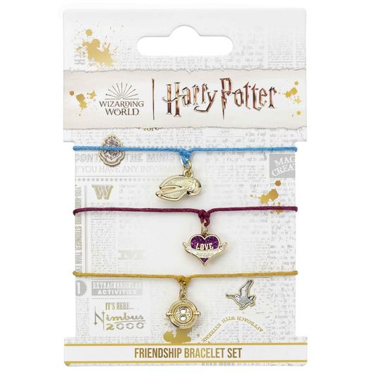 Set pulseras Harry Potter Snitch dorada , Love Potion y Giratiempo