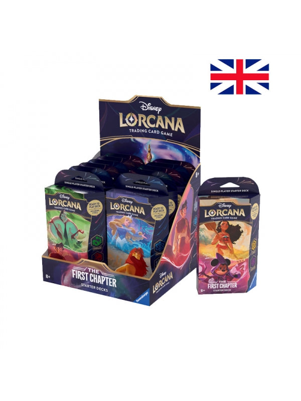 Starter Deck Display (12 Unidades) Lorcana The First Chapter - Disney - Inglés - Ravensburger