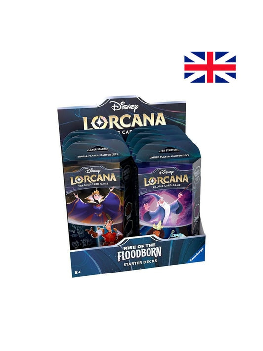 Mazos De Inicio (8 Unidades) Lorcana - Rise Of The Floodborn - Disney - Inglés - Ravensburger