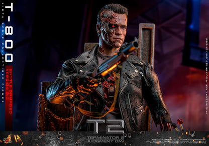 Figura Terminator 2  1/6 Movie Masterpiece T-800 Battle Damaged Version 2.0 32 cm